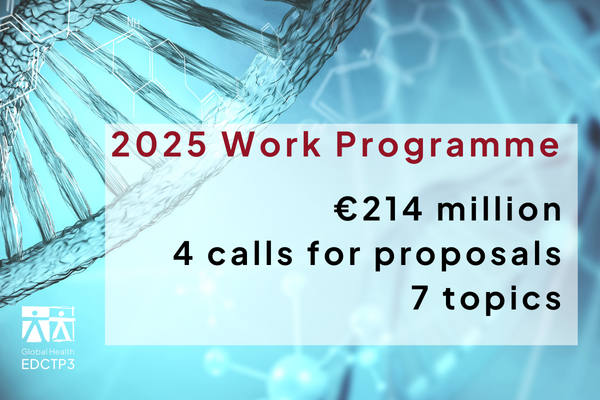 Global Health EDCTP3 Work Programme 2025 is published - Global Health ...