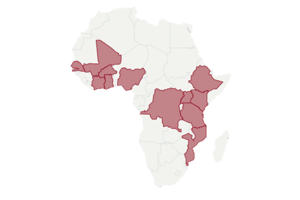 SINCEP-Africa map
